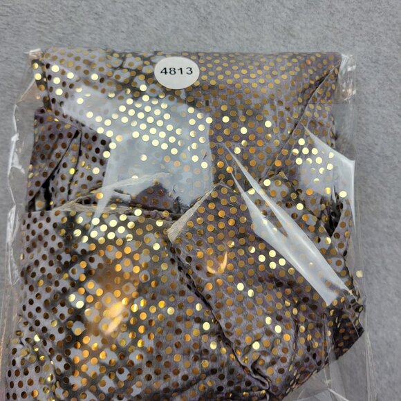 Jessica McClintock Dress Womens 8 Gray Gold Silver Glitter Fairy Y2K Twist Front - Picture 14 of 14